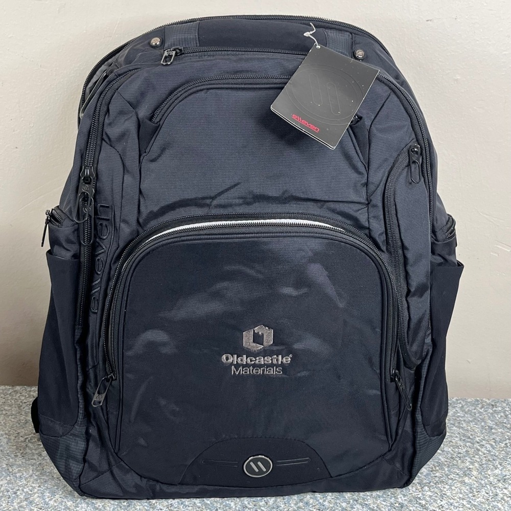 Elleven Laptop Backpack Black Nylon Oldcastle Materials Tech Bag 0011-47BK